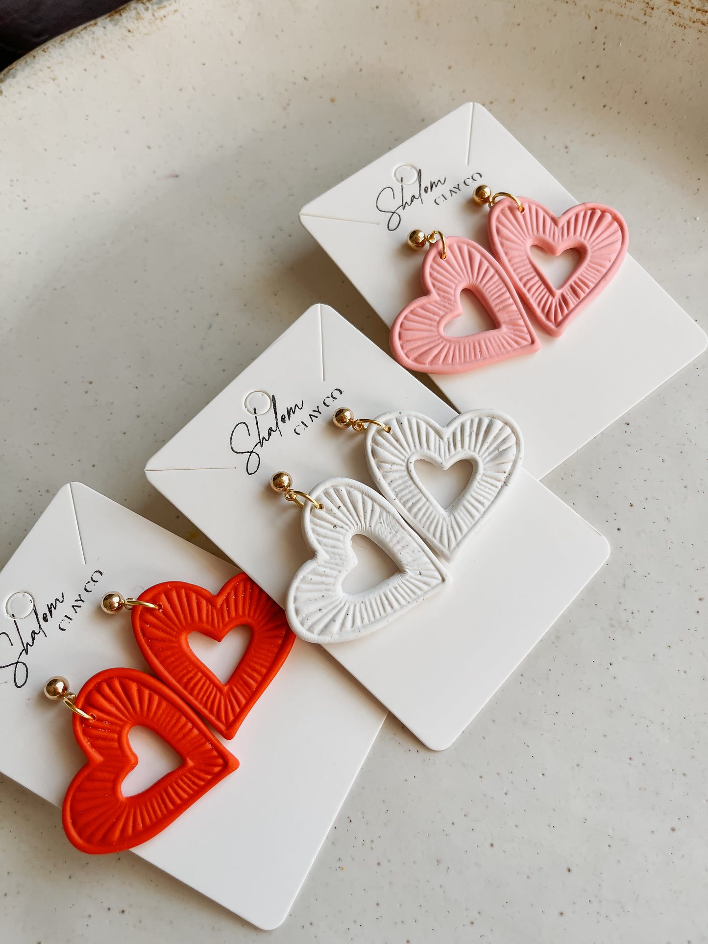 Embossed Hearts