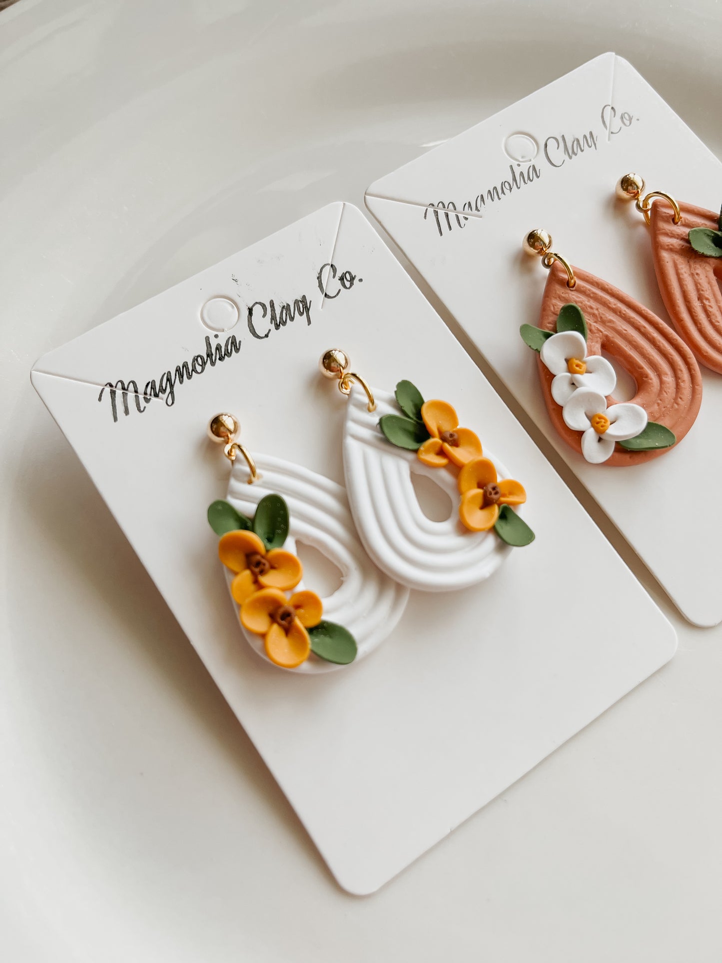 Goldie Floral Statement Earrings