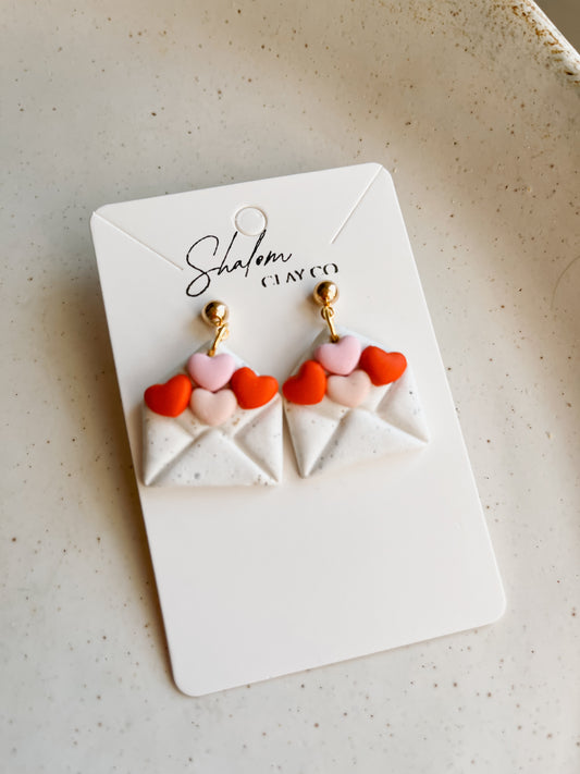 Candy Heart Mail Earrings