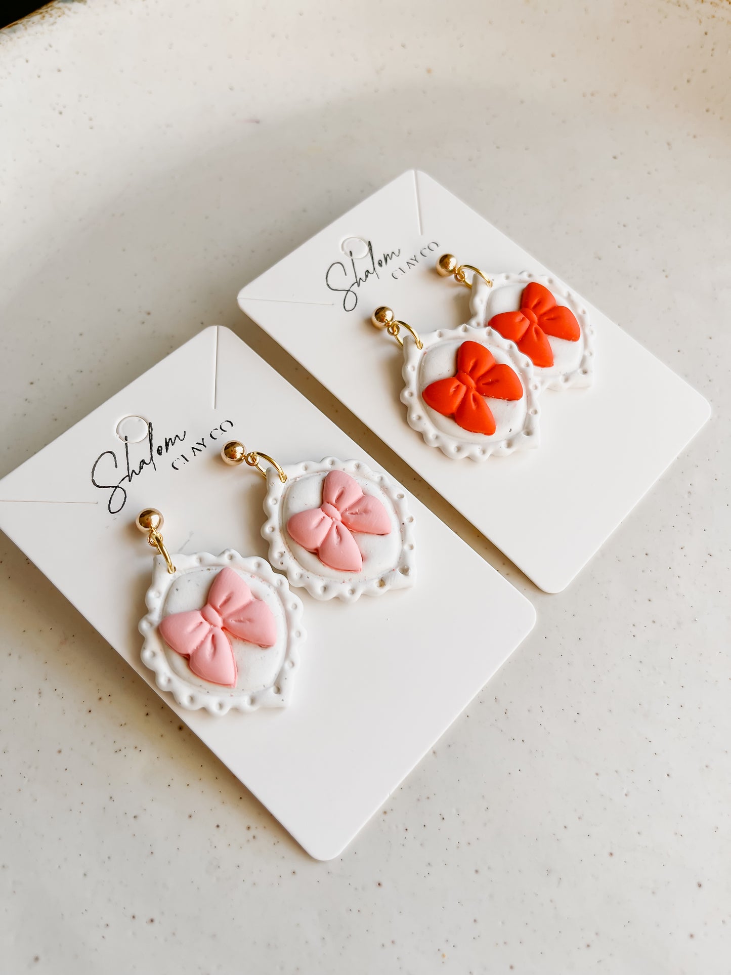 Bow Pendant Earrings