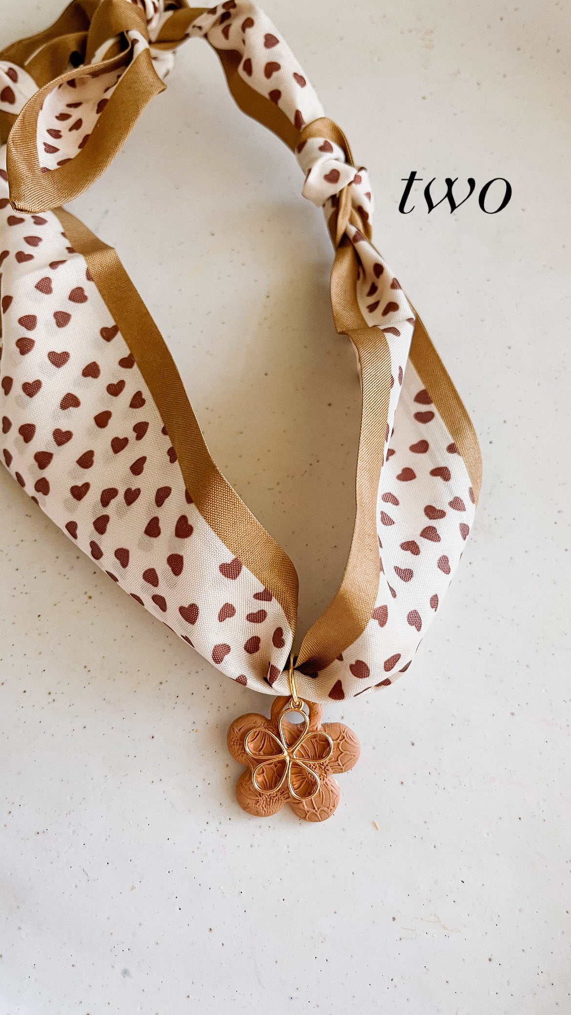 Clay Scarf Necklace