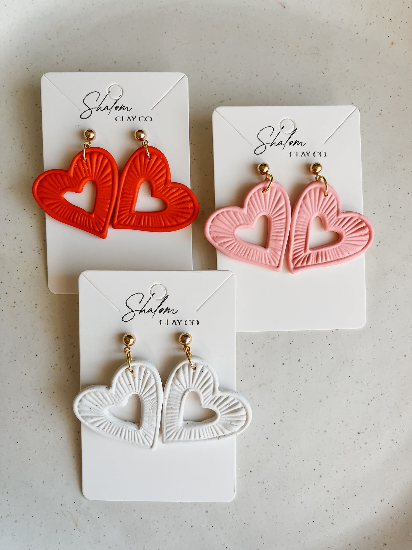 Embossed Hearts