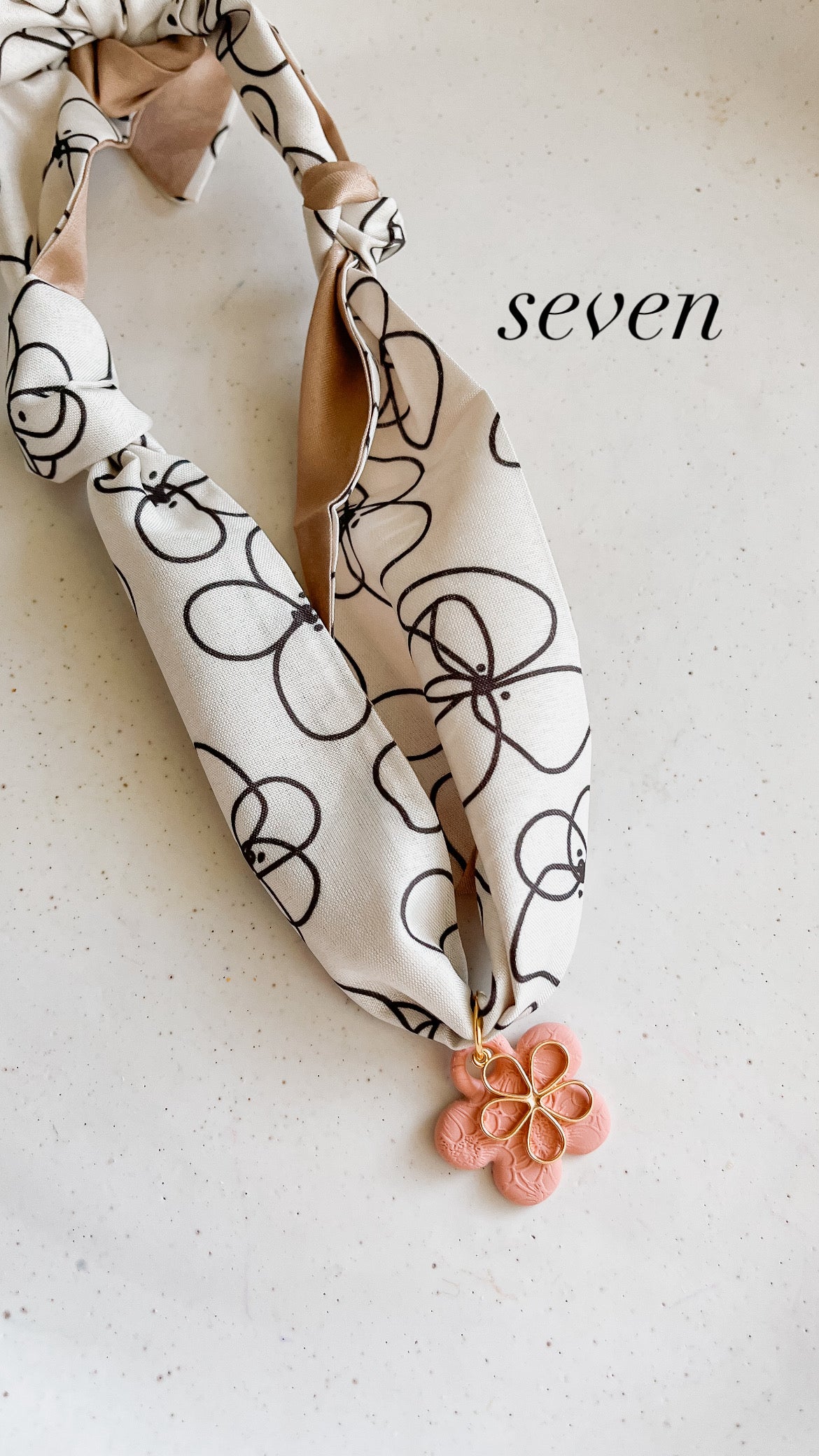 Clay Scarf Necklace