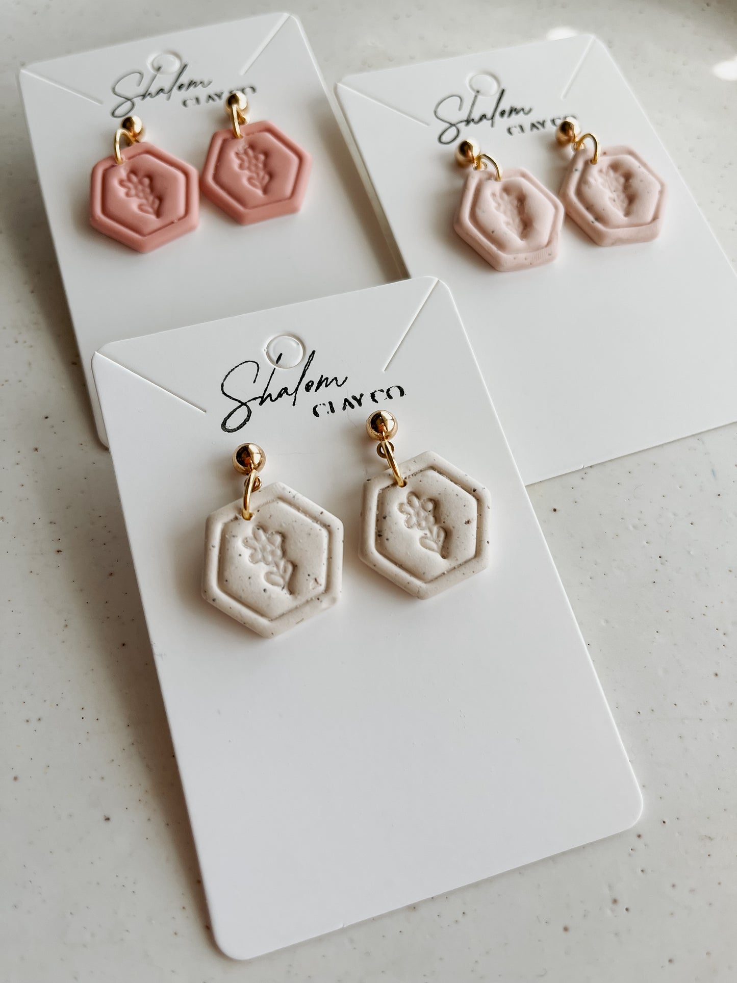 Simple Flower Stamp Earrings