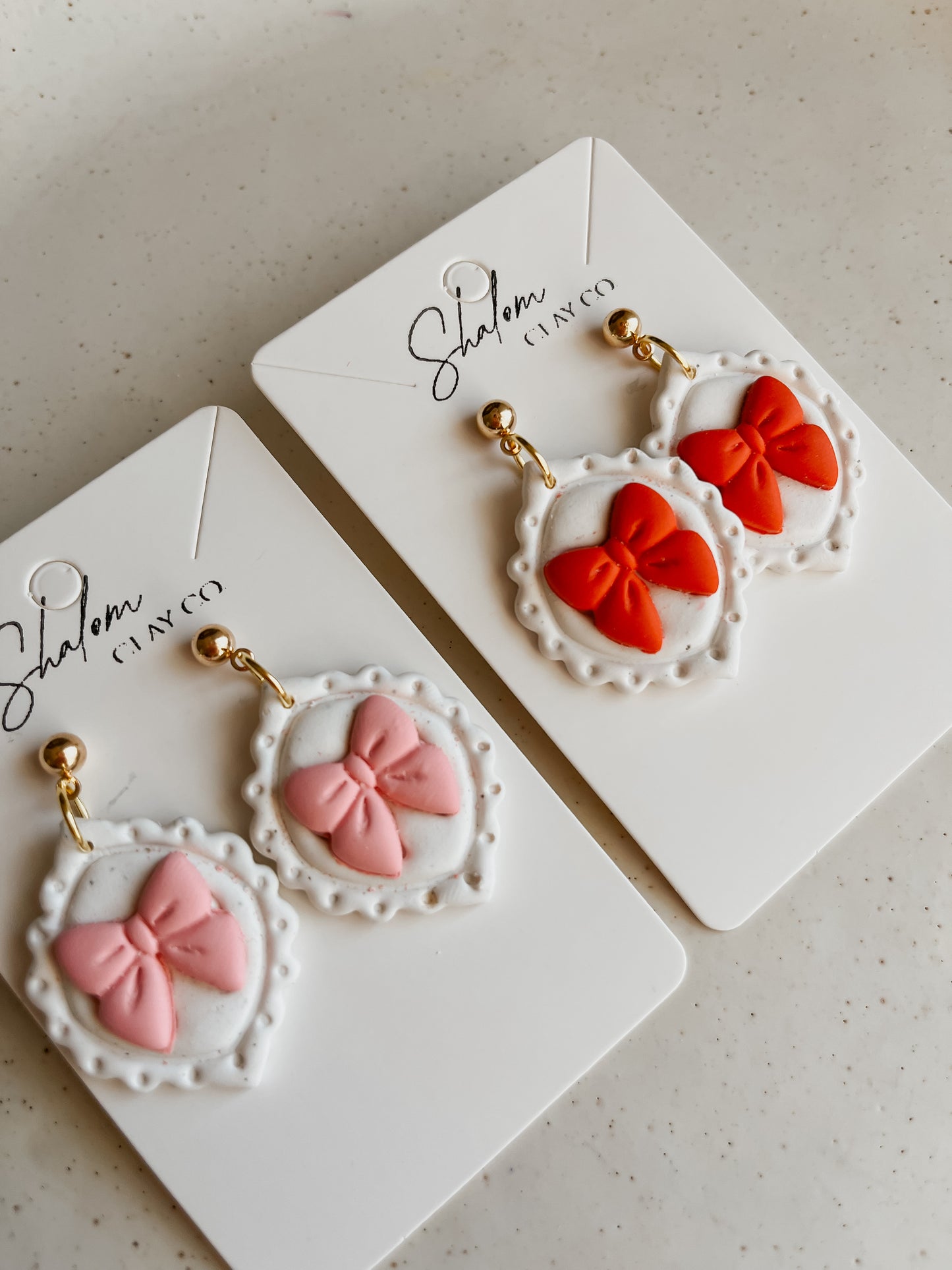 Bow Pendant Earrings