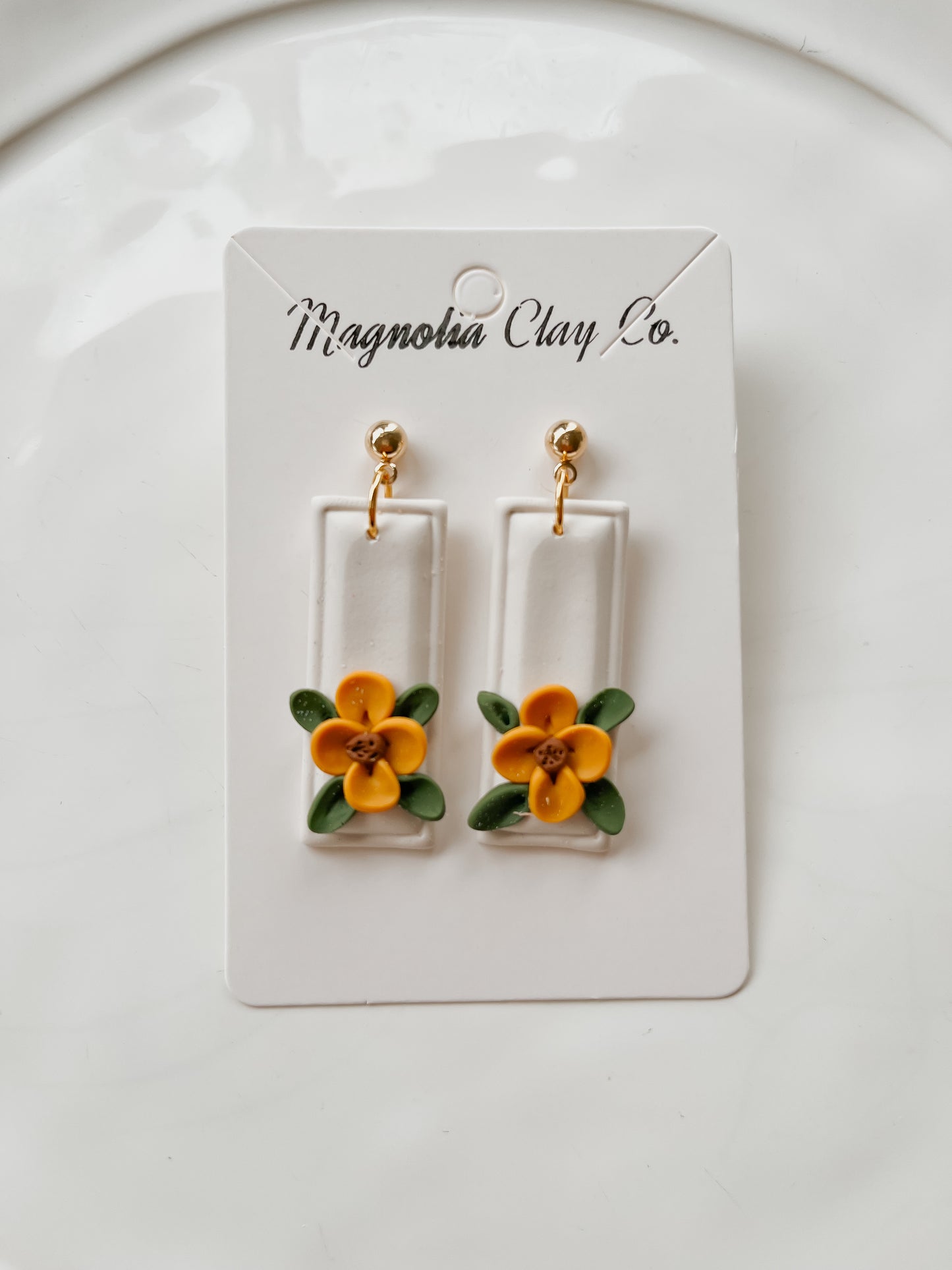 Hallie Floral Statement Earrings