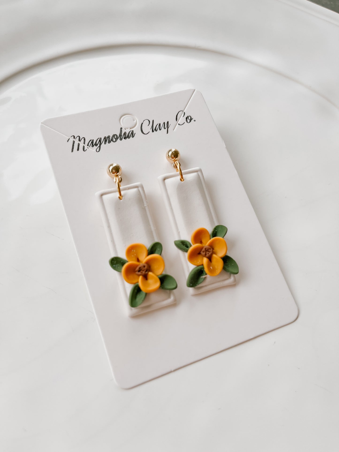 Hallie Floral Statement Earrings