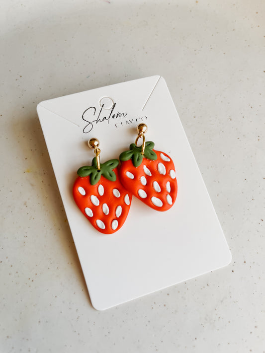 Sweet Strawberry Earrings