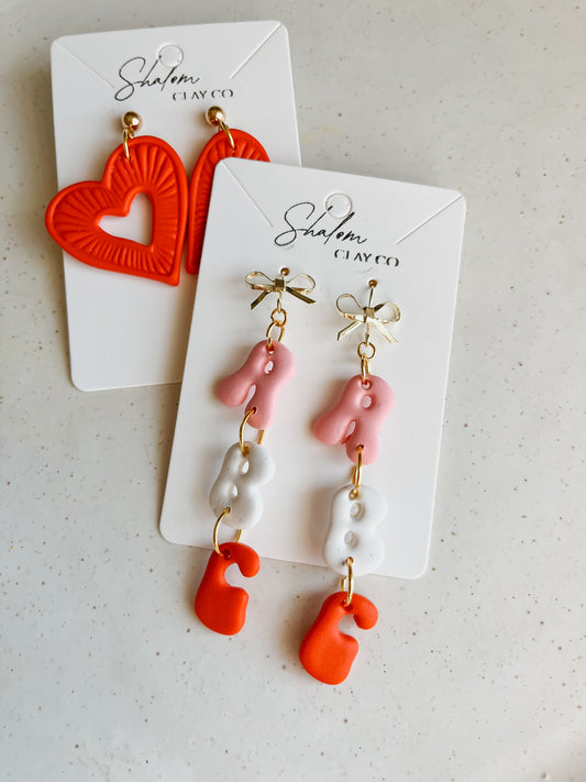 ABC Valentines Earrings